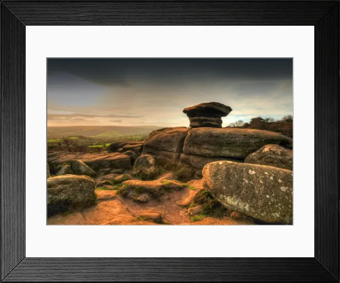 Framed Print : Brimham rocks