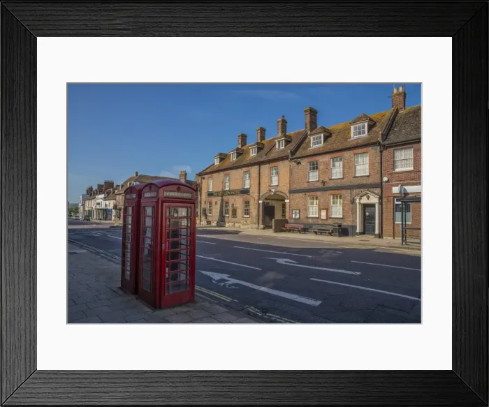 Framed Print : High Street Wareham