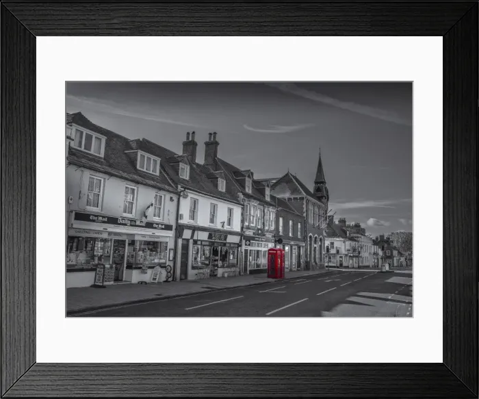 Framed Print : Main Street Wareham Framed Print : Main Street Wareham