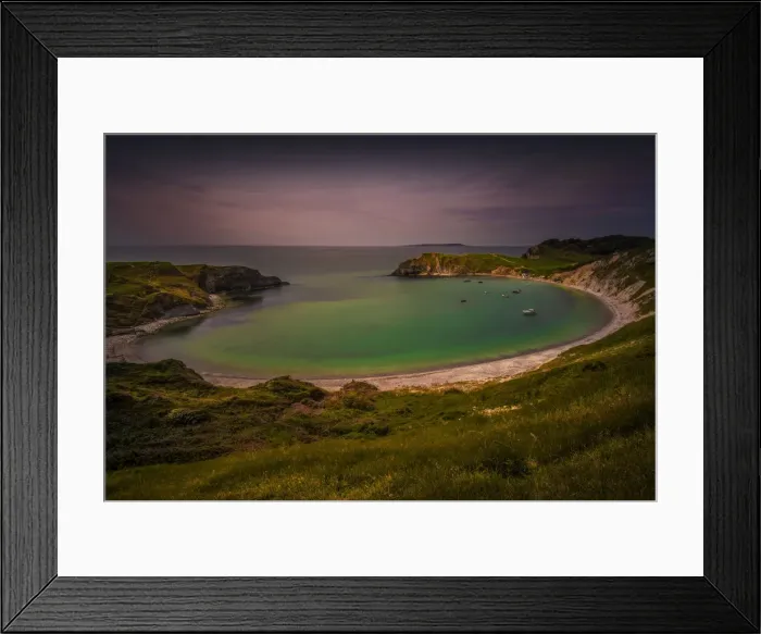 Framed Print : Lulworth cove view Framed Print : Lulworth cove view