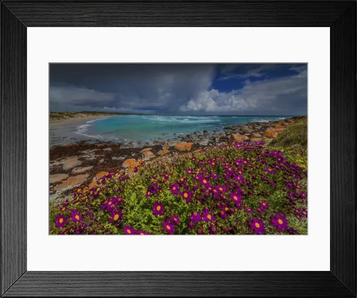 Framed Print : Viewpoint to British Admiral Beach