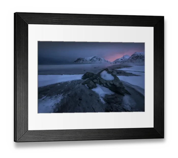 Framed Print : Winter on the Coastline