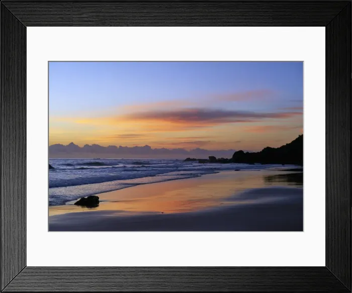 Framed Print : Sunrise at Port Macquarie beach