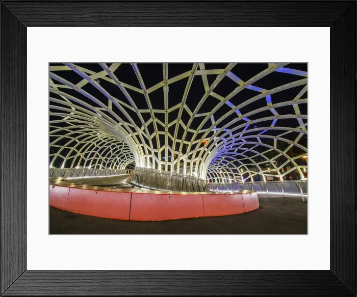 Framed Print : Web Bridge Melbourne