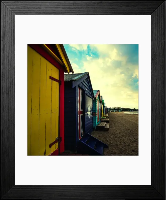 Framed Print : Brighton Beach Morning Light Framed Print : Brighton Beach Morning Light
