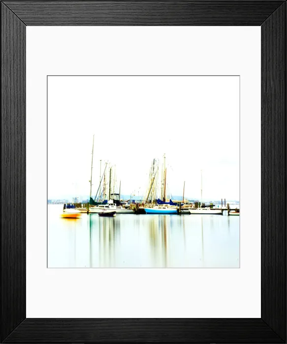 Framed Print : Yacht club