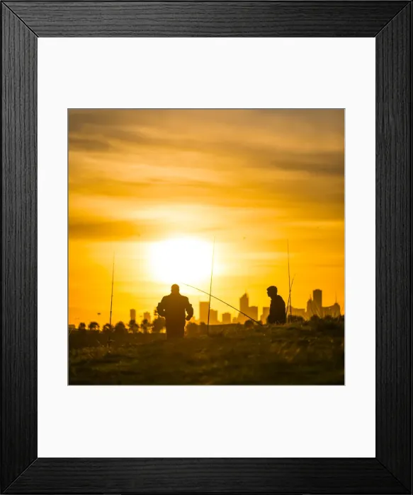 Framed Print : Dawn Fisherman City View Framed Print : Dawn Fisherman City View