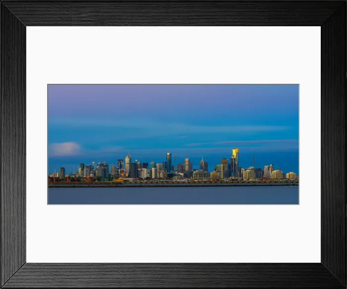 Framed Print : Melbourne (City sunset)