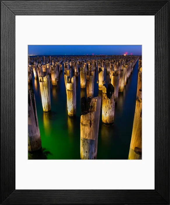 Framed Print : Princes Pier Sunset Framed Print : Princes Pier Sunset
