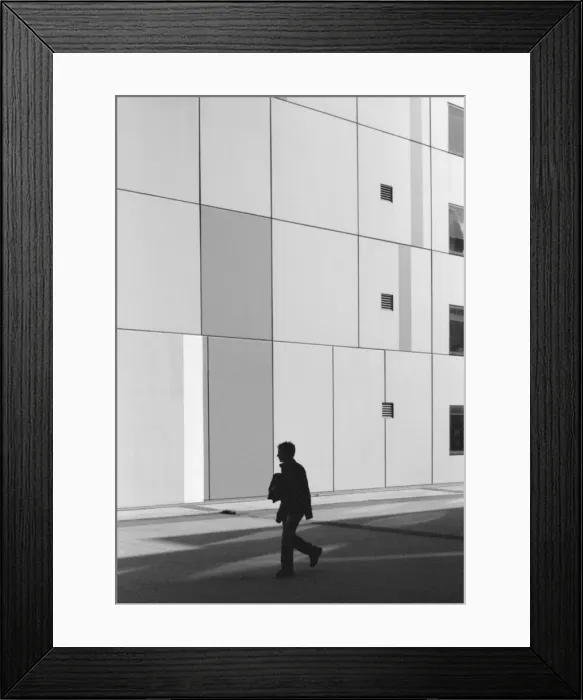 Framed Print : silhouetted walker Framed Print : silhouetted walker