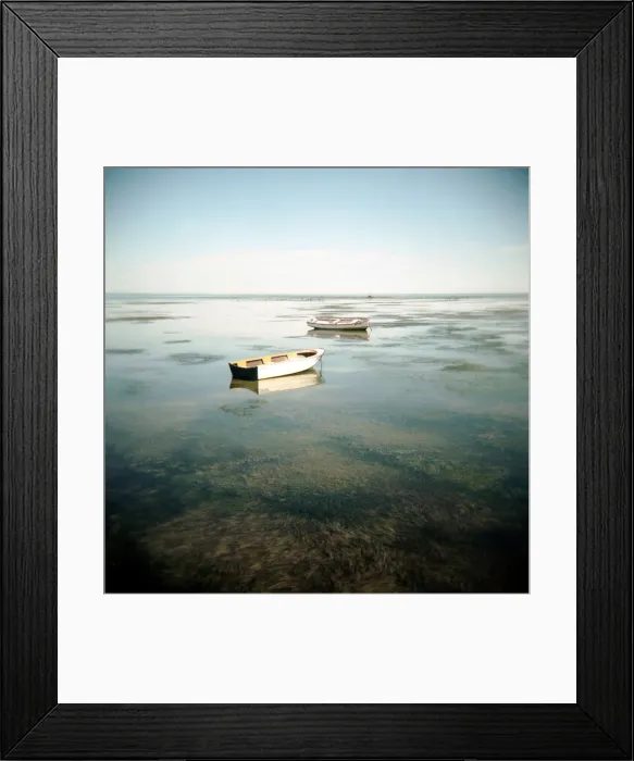 Framed Print : boats. Two rowboats on Port Phillip Bay Framed Print : boats. Two rowboats on Port Phillip Bay