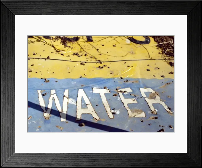 Framed Print : water sign Framed Print : water sign