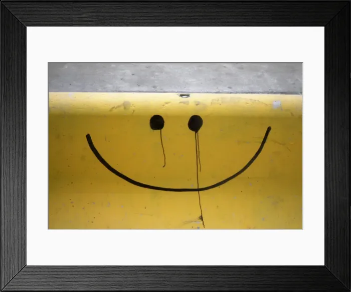 Framed Print : Smiley face