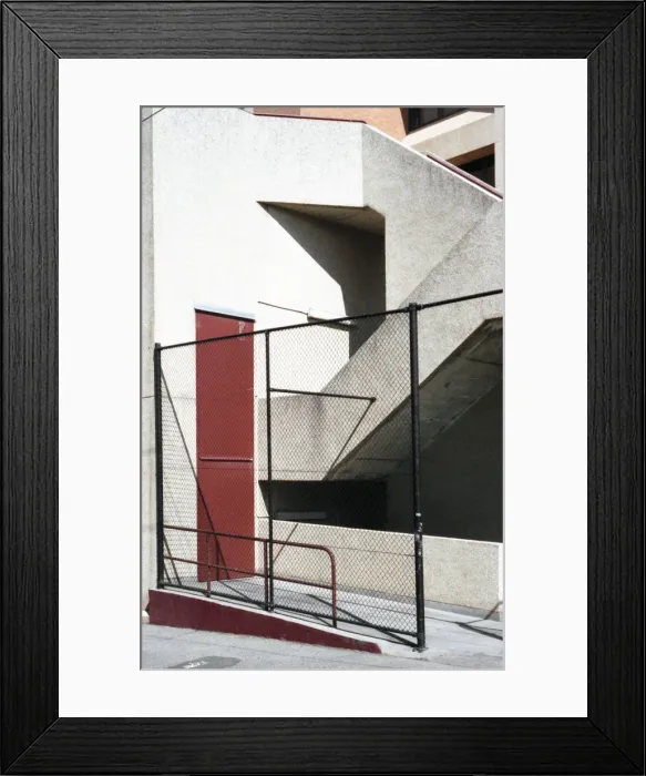 Framed Print : chain link gate Framed Print : chain link gate