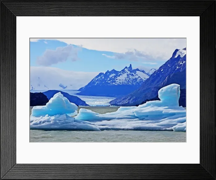 Framed Print : Grey Glacier, Torres Del Paine National Park