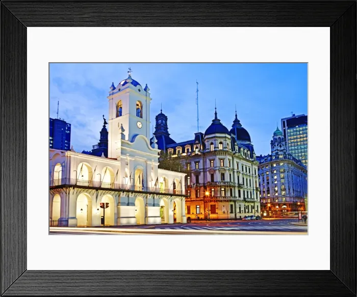 Framed Print : Cabildo de Buenos Aires, Plaza de Mayo