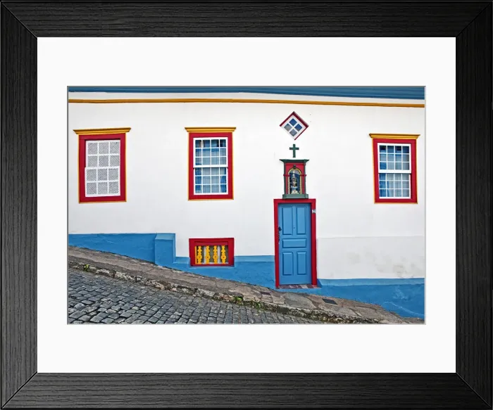 Framed Print : Church facade Mariana, Brazil Framed Print : Church facade Mariana, Brazil