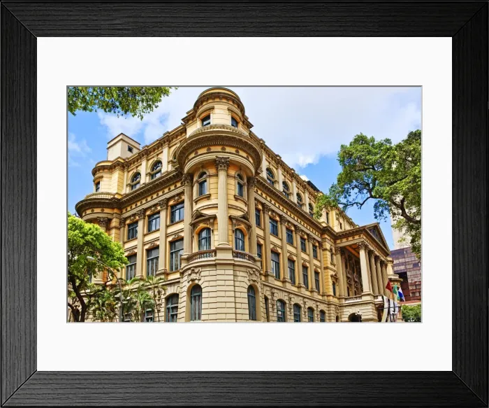 Framed Print : National Library, Rio De Janeiro, Brazil