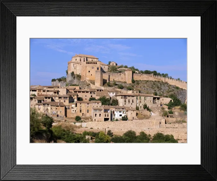 Framed Print : Spain, Aragon, Alquezar, city and fortress