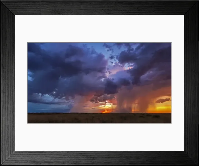 Framed Print : Stormy Sunset in the Pilbara