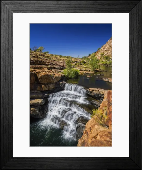 Framed Print : Bell Gorge Waterfall