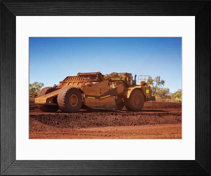Framed Print : Scraper, Brockman Airstrip Upgrade Framed Print : Scraper, Brockman Airstrip Upgrade