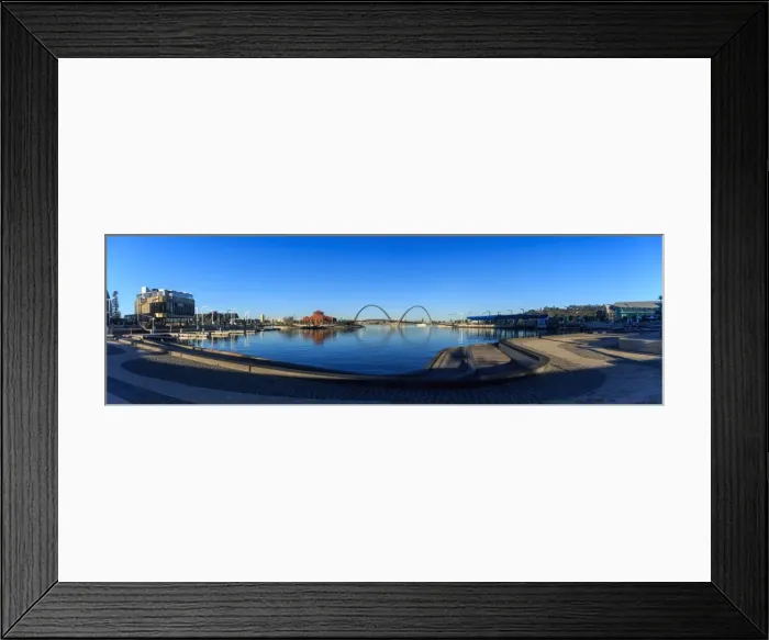 Framed Print : Elizabeth Quay panorama Framed Print : Elizabeth Quay panorama