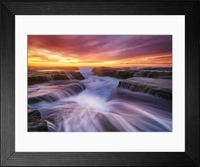 Framed Print : Ocean flow