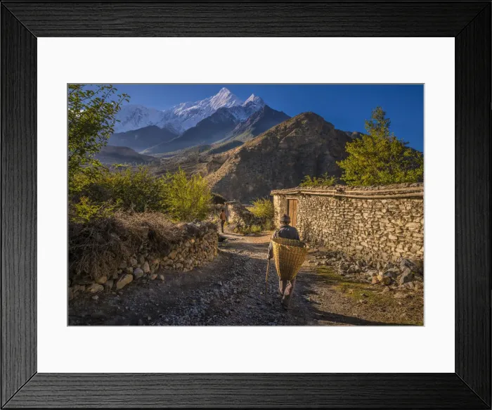 Framed Print : A rural scene in Jomson, in the beautiful mountainous region of the Annapurnas, Nepal Framed Print : A rural scene in Jomson, in the beautiful mountainous region of the Annapurnas, Nepal