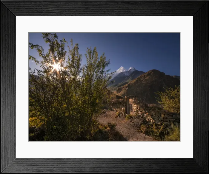 Framed Print : A rural scene in Jomson, in the beautiful mountainous region of the Annapurnas, Nepal Framed Print : A rural scene in Jomson, in the beautiful mountainous region of the Annapurnas, Nepal