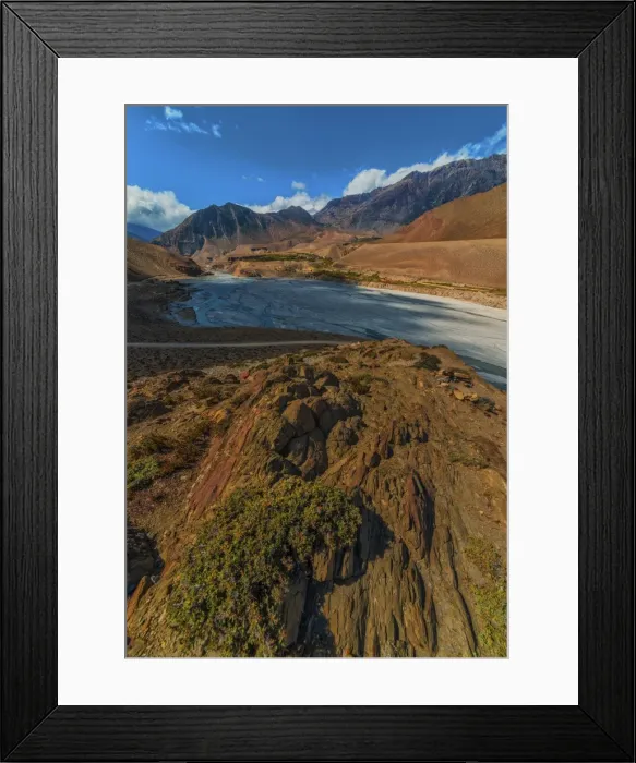 Framed Print : A view of the glacial Morraine near the village of Kagbeni, Annapurnas, Mustang region, Nepal Framed Print : A view of the glacial Morraine near the village of Kagbeni, Annapurnas, Mustang region, Nepal