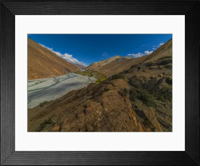 Framed Print : A view of the glacial Morraine near the village of Kagbeni, Annapurnas, Mustang region, Nepal Framed Print : A view of the glacial Morraine near the village of Kagbeni, Annapurnas, Mustang region, Nepal