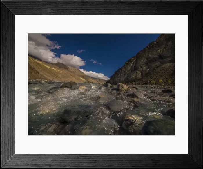 Framed Print : A view of the glacial Morraine near the village of Kagbeni, Annapurnas, Mustang region, Nepal Framed Print : A view of the glacial Morraine near the village of Kagbeni, Annapurnas, Mustang region, Nepal