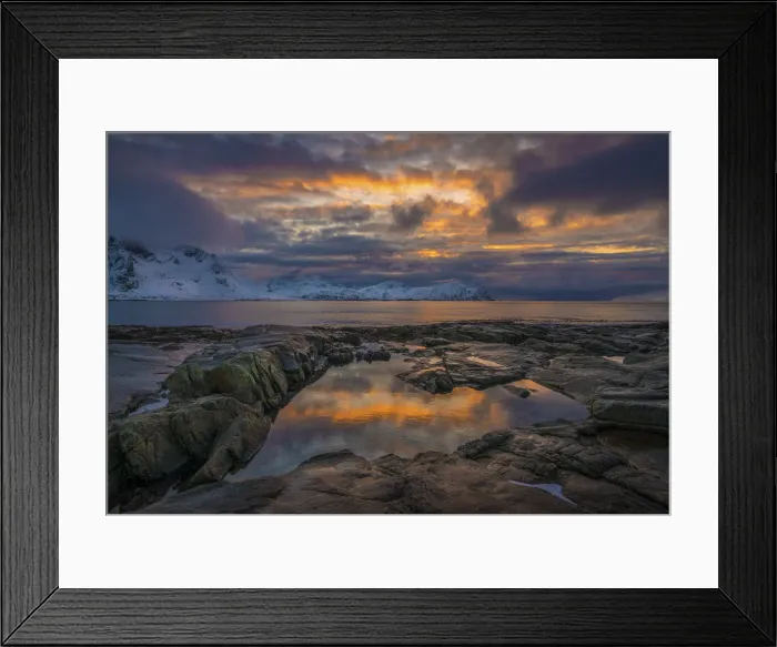 Framed Print : Winter time at Vareidsundet, Lofoten, the Arctic circle of Norway Framed Print : Winter time at Vareidsundet, Lofoten, the Arctic circle of Norway