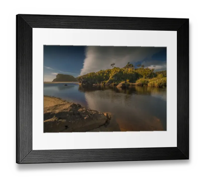 Framed Print : West coastline at Ship Creek, south Island, New Zealand