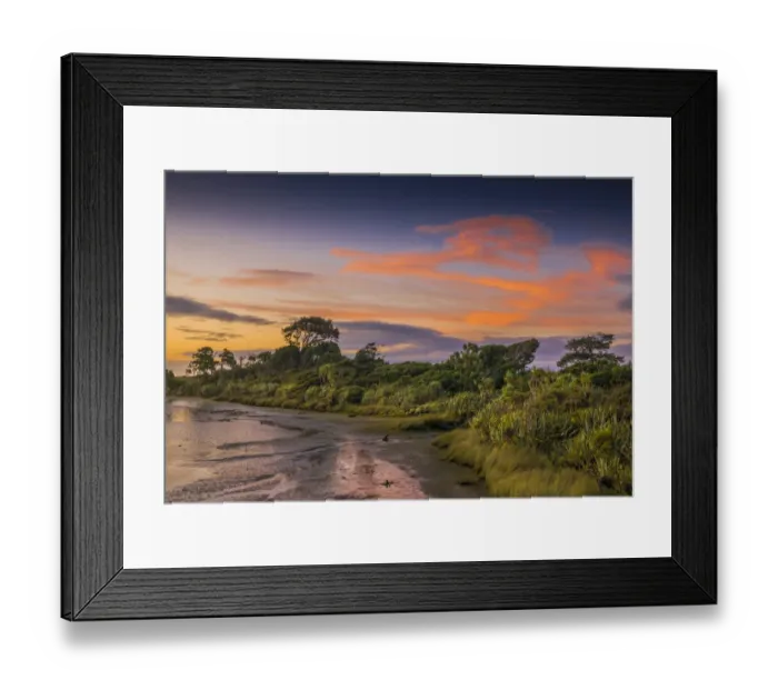 Framed Print : West coastline near the Okuru river, south Island, New Zealand Framed Print : West coastline near the Okuru river, south Island, New Zealand