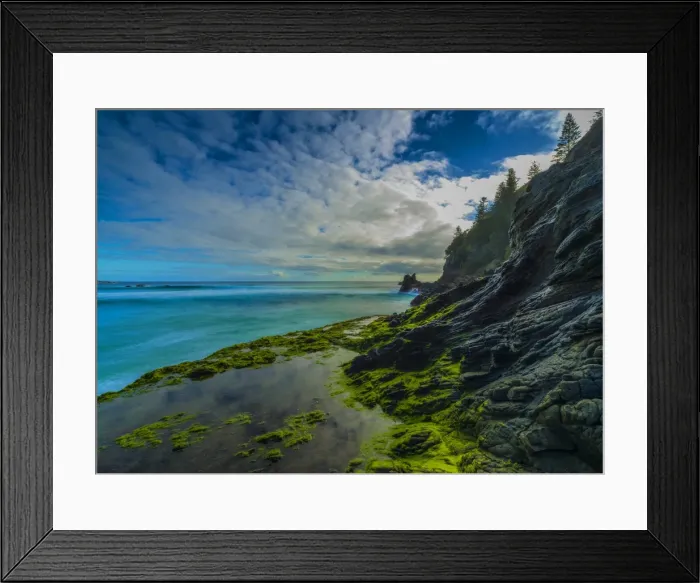 Framed Print : Anson Bay, Norfolk Island, south pacific ocean