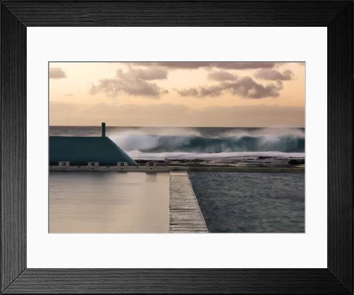 Framed Print : Newcastle ocean baths