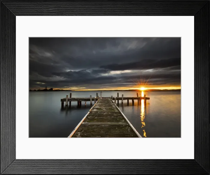 Framed Print : jetty at sunset Framed Print : jetty at sunset