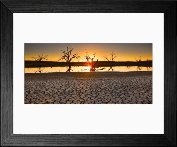 Framed Print : lake sunset Framed Print : lake sunset