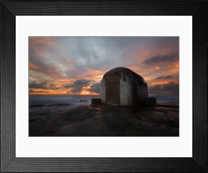 Framed Print : Newcastle ocean baths pumphouse
