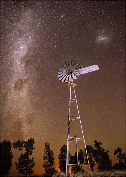 milkyway and a windmill