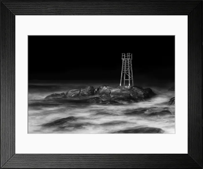 Framed Print : redhead beach tower Framed Print : redhead beach tower