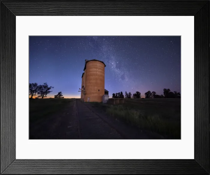 Framed Print : Milkyway silo on dawn Framed Print : Milkyway silo on dawn