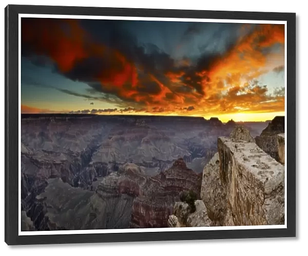 Grand Canyon panorama sunrise
