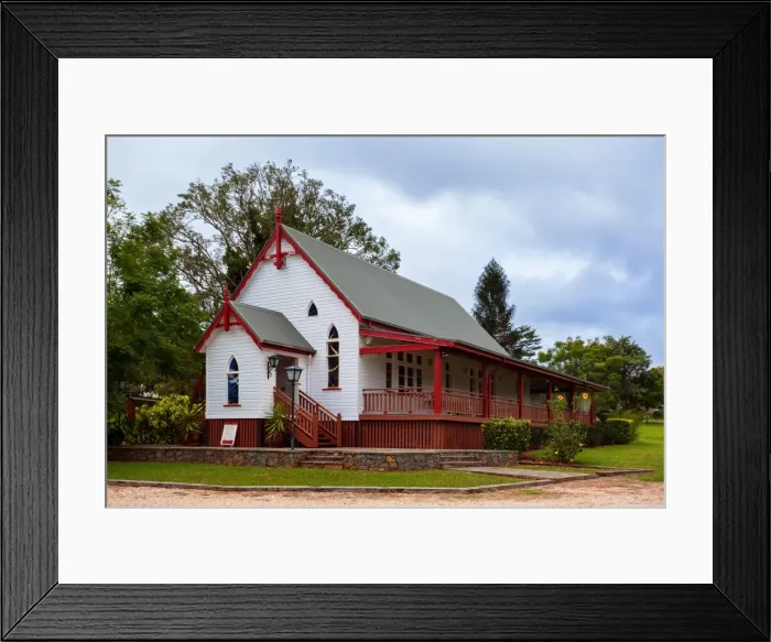 Framed Print : Yungaburra Village Chapel, Atherton Tableland, Far North Queensland, Australia Framed Print : Yungaburra Village Chapel, Atherton Tableland, Far North Queensland, Australia