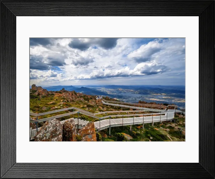 Framed Print : View of Greater Hobart Area From Mount Wellington, Southeast Coastal Region of Tasmania, Australia Framed Print : View of Greater Hobart Area From Mount Wellington, Southeast Coastal Region of Tasmania, Australia