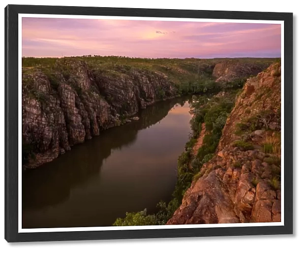 Sunset View of Katherine Gorge From Barrawei Lookout in Nitmiluk National Park, Northern Territory, Australia