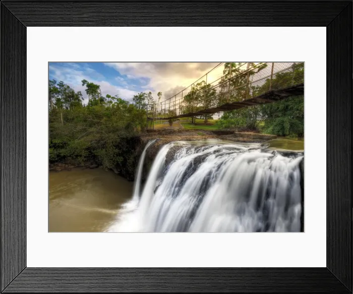 Framed Print : Mena Creek Falls Near Innisfail, Far North Queensland, Australia Framed Print : Mena Creek Falls Near Innisfail, Far North Queensland, Australia