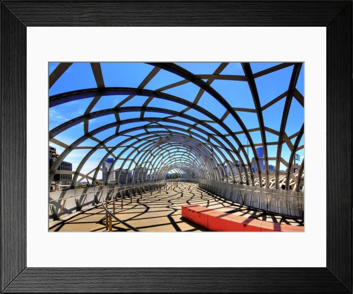 Framed Print : Webb Bridge at Docklands, Melbourne, Victoria, Australia Framed Print : Webb Bridge at Docklands, Melbourne, Victoria, Australia
